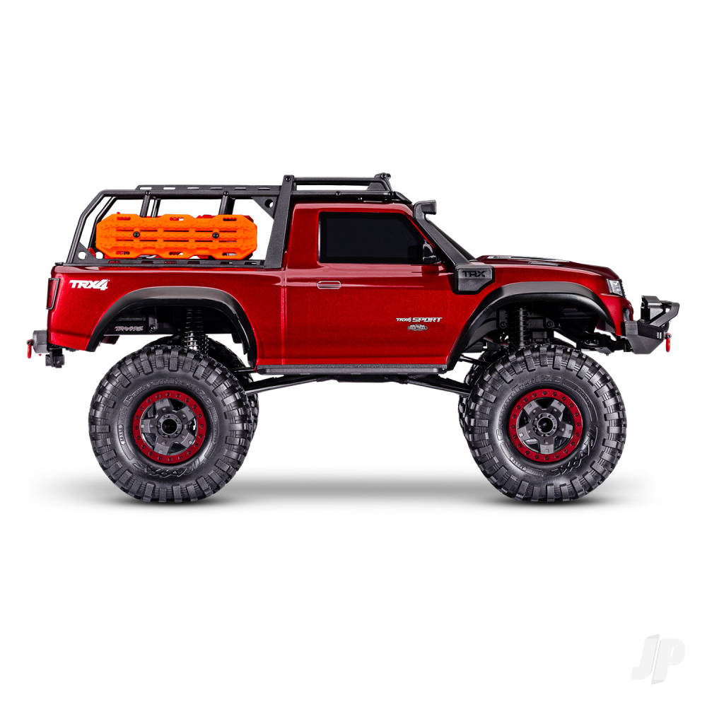 Traxxas TRX-4 Sport High Trail Edition 1:10 4WD Electric Trail Crawler - Metallic Red (+ TQi 4-ch/XL-5 HV/Titan 550)