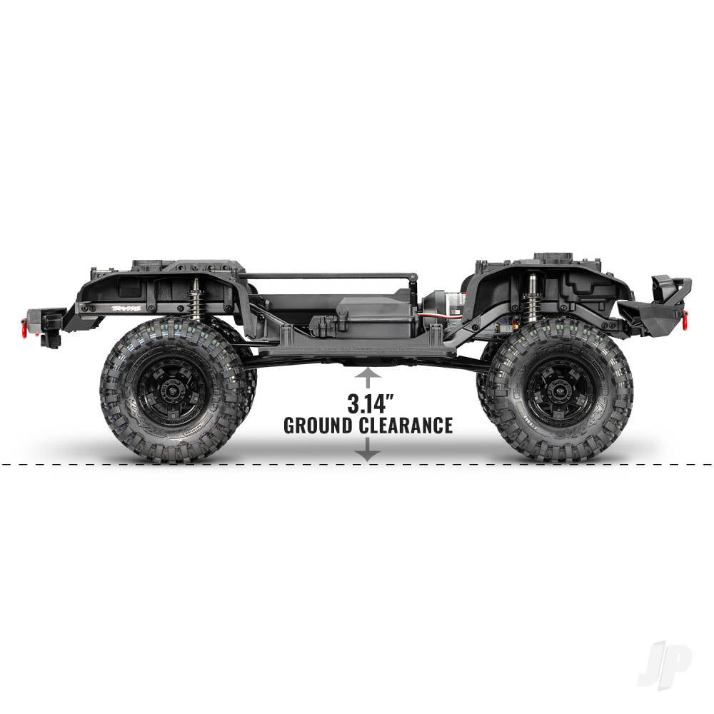 Traxxas TRX-4 Sport 1:10 4X4 Electric All-Terrain Crawler Truck Grey (+ TQ 2-ch XL-5 HV Titan 550 Clipless Body)