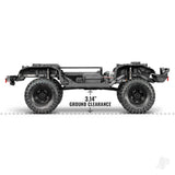 Traxxas TRX-4 Sport 1:10 4X4 Electric All-Terrain Crawler Truck Grey (+ TQ 2-ch XL-5 HV Titan 550 Clipless Body)