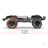 Traxxas TRX-4 Sport 1:10 4X4 Electric All-Terrain Crawler Truck Grey (+ TQ 2-ch XL-5 HV Titan 550 Clipless Body)