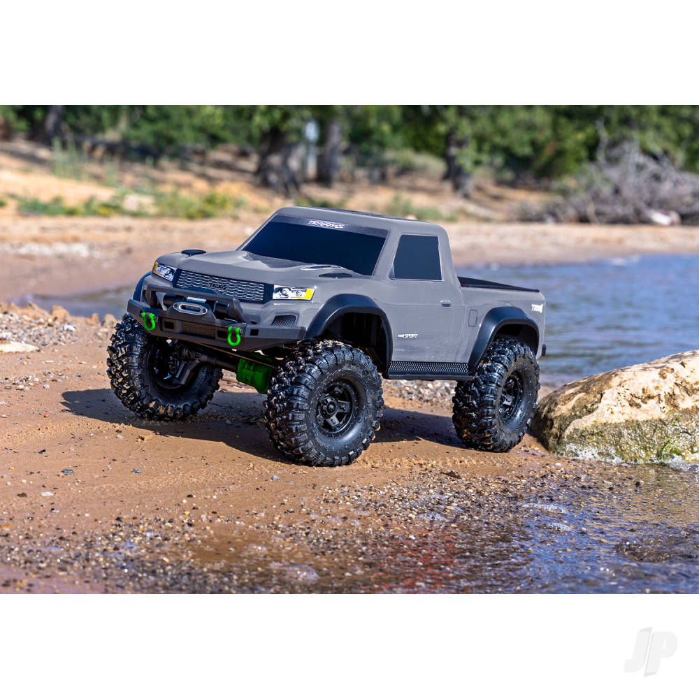 Traxxas TRX-4 Sport 1:10 4X4 Electric All-Terrain Crawler Truck Grey (+ TQ 2-ch XL-5 HV Titan 550 Clipless Body)