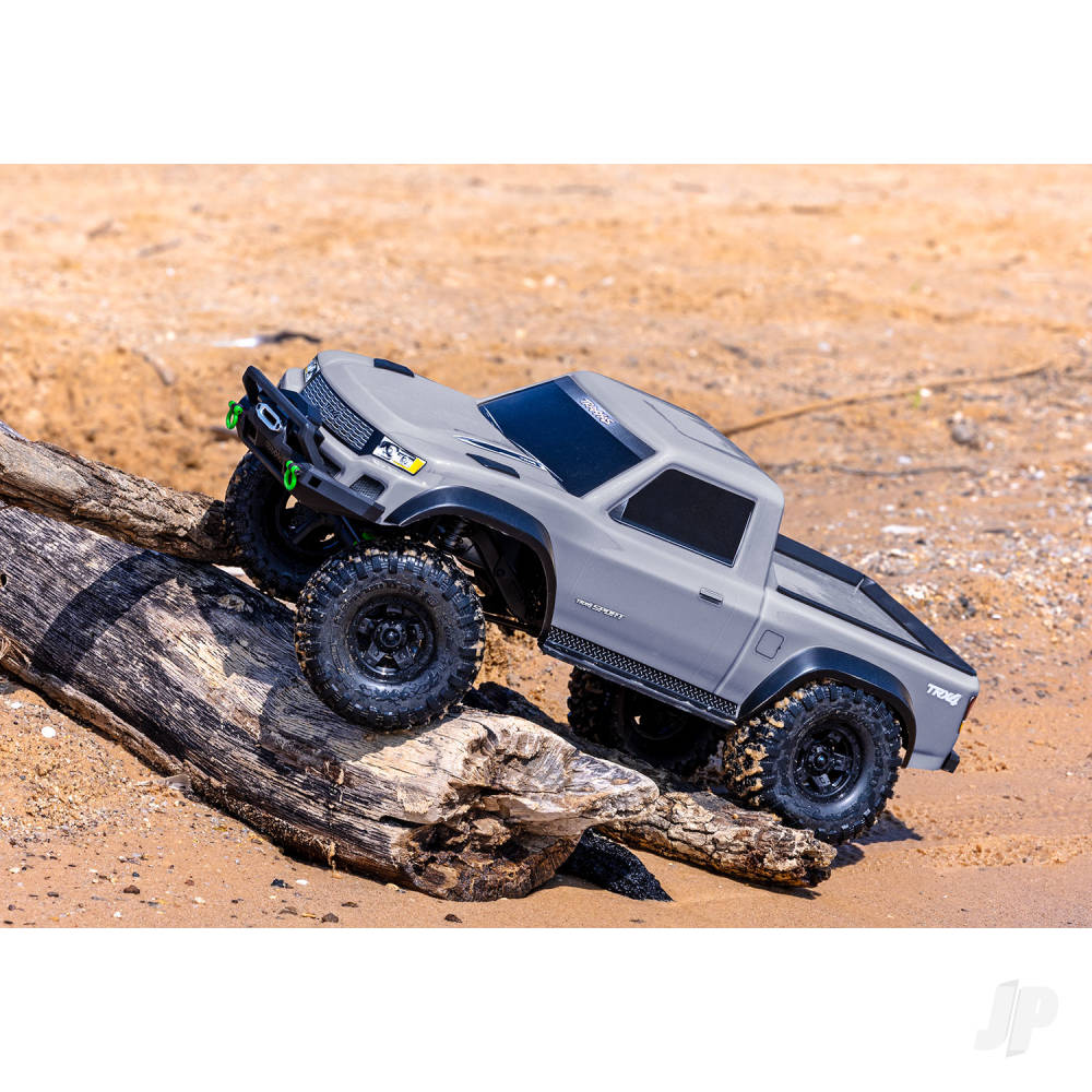Traxxas TRX-4 Sport 1:10 4X4 Electric All-Terrain Crawler Truck Grey (+ TQ 2-ch XL-5 HV Titan 550 Clipless Body)