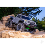 Traxxas TRX-4 Sport 1:10 4X4 Electric All-Terrain Crawler Truck Grey (+ TQ 2-ch XL-5 HV Titan 550 Clipless Body)