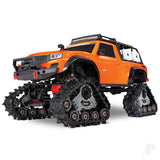 TRX-4 Sport with Deep-Terrain Traxx 1:10 4X4 Electric All-Terrain Crawler with Clipless Body Orange (+ TQ 2-ch XL-5 HV Titan 550)