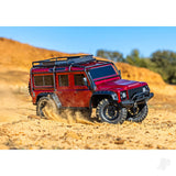 TRX-4 Land Rover Defender 1:10 4X4 Electric Trail Crawler - Red (+ TQi 4-ch - XL-5 HV-Titan 550- Clipless Body)