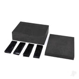 Foam inserts universal adapter (large & small)/ adhesive hook and loop fasteners (4) (for #8796 RC car/truck stand)