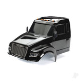 Body TRX-6 Ultimate RC Hauler black (painted decals applied) (includes headlights roof lights & side mirrors)