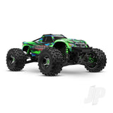 Traxxas Maxx Ultimate 1:10 4S 4WD Electric Monster Truck Green (+ TQi 2-ch Link VXL-4s Velineon 540XL TSM Clipless Body)
