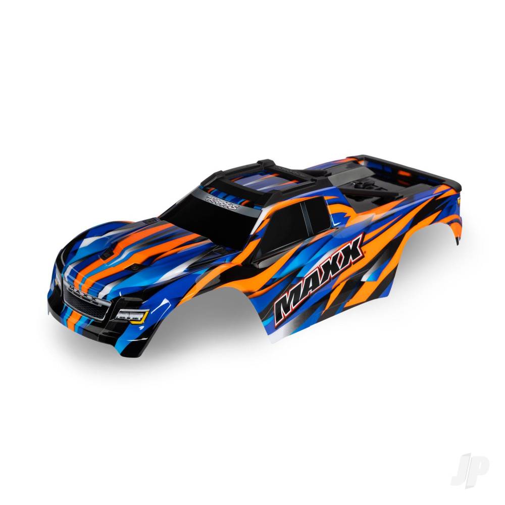 Body Maxx orange (painted decals applied) (fits Maxx with extended chassis (352mm wheelbase))