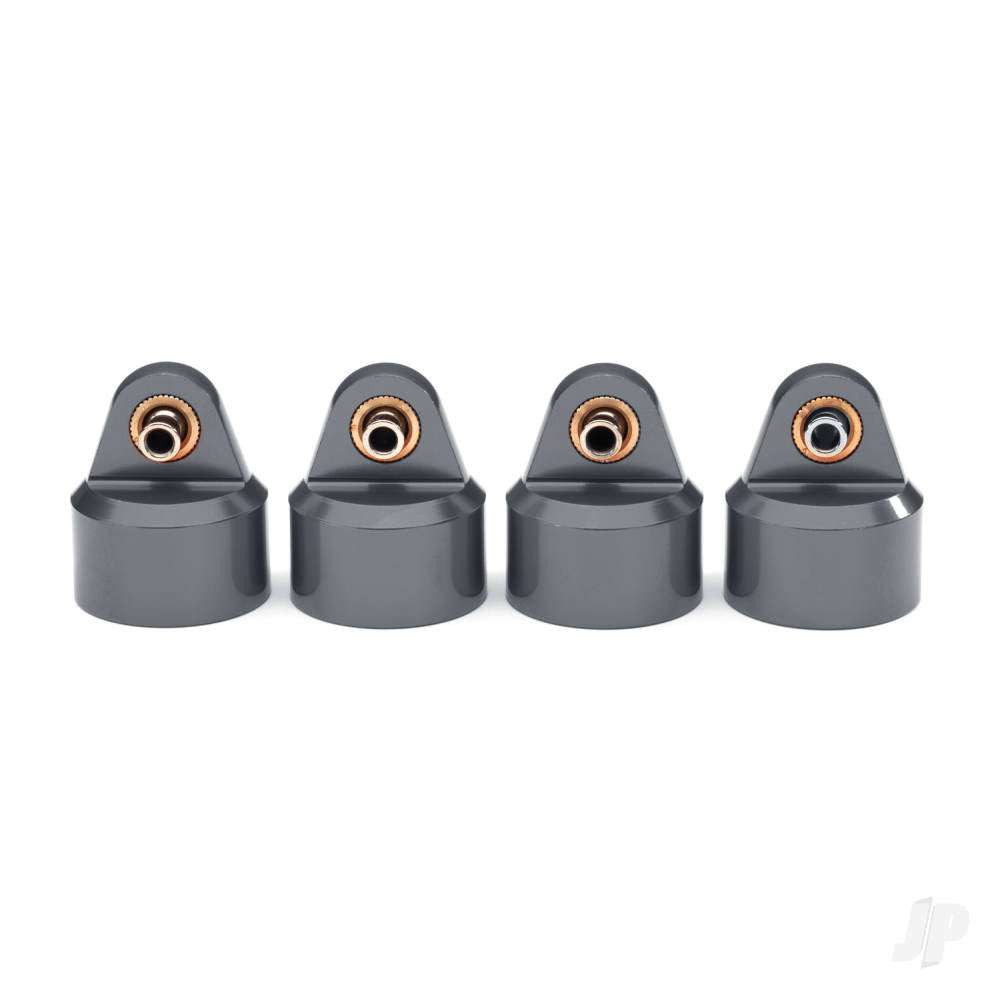 Shock caps aluminium (gray-anodised) GT-Maxx shocks (4)