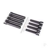Half shaft set left or right (plastic parts only) (internal splined half shaft/ external splined half shaft) (4 assemblies) (for use with #8995 WideMaxx suspension kit)