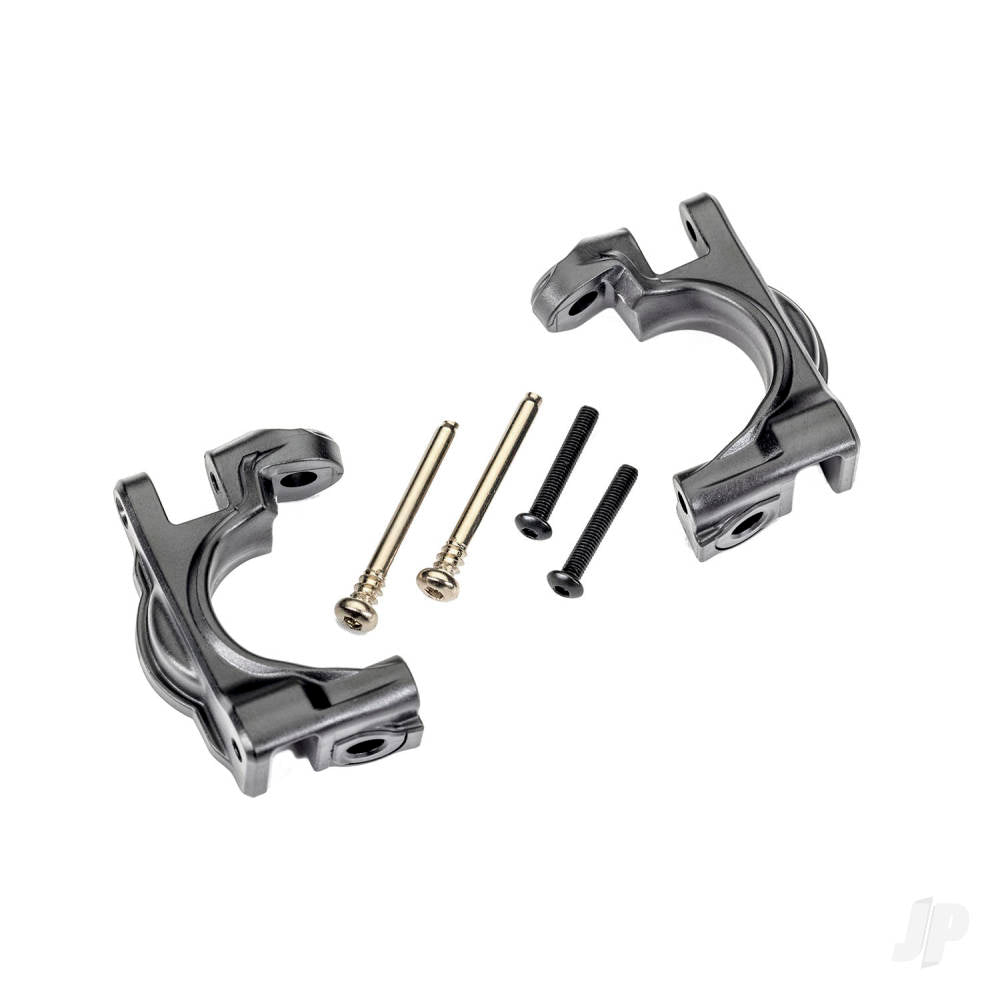 Caster blocks (c-hubs) extreme heavy duty gray (left & right)/ 3x32mm hinge pins (2)/ 3x20mm BCS (2) (for use with #9080 upgrade kit)