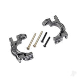 Caster blocks (c-hubs) extreme heavy duty gray (left & right)/ 3x32mm hinge pins (2)/ 3x20mm BCS (2) (for use with #9080 upgrade kit)