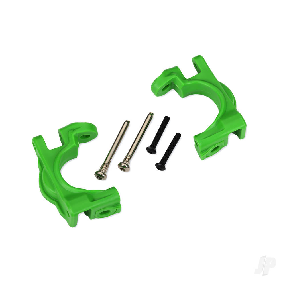 Caster blocks (c-hubs) extreme heavy duty green (left & right)/ 3x32mm hinge pins (2)/ 3x20mm BCS (2) (for use with #9080 upgrade kit)