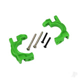 Caster blocks (c-hubs) extreme heavy duty green (left & right)/ 3x32mm hinge pins (2)/ 3x20mm BCS (2) (for use with #9080 upgrade kit)