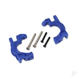 Caster blocks (c-hubs) extreme heavy duty blue (left & right)/ 3x32mm hinge pins (2)/ 3x20mm BCS (2) (for use with #9080 upgrade kit)