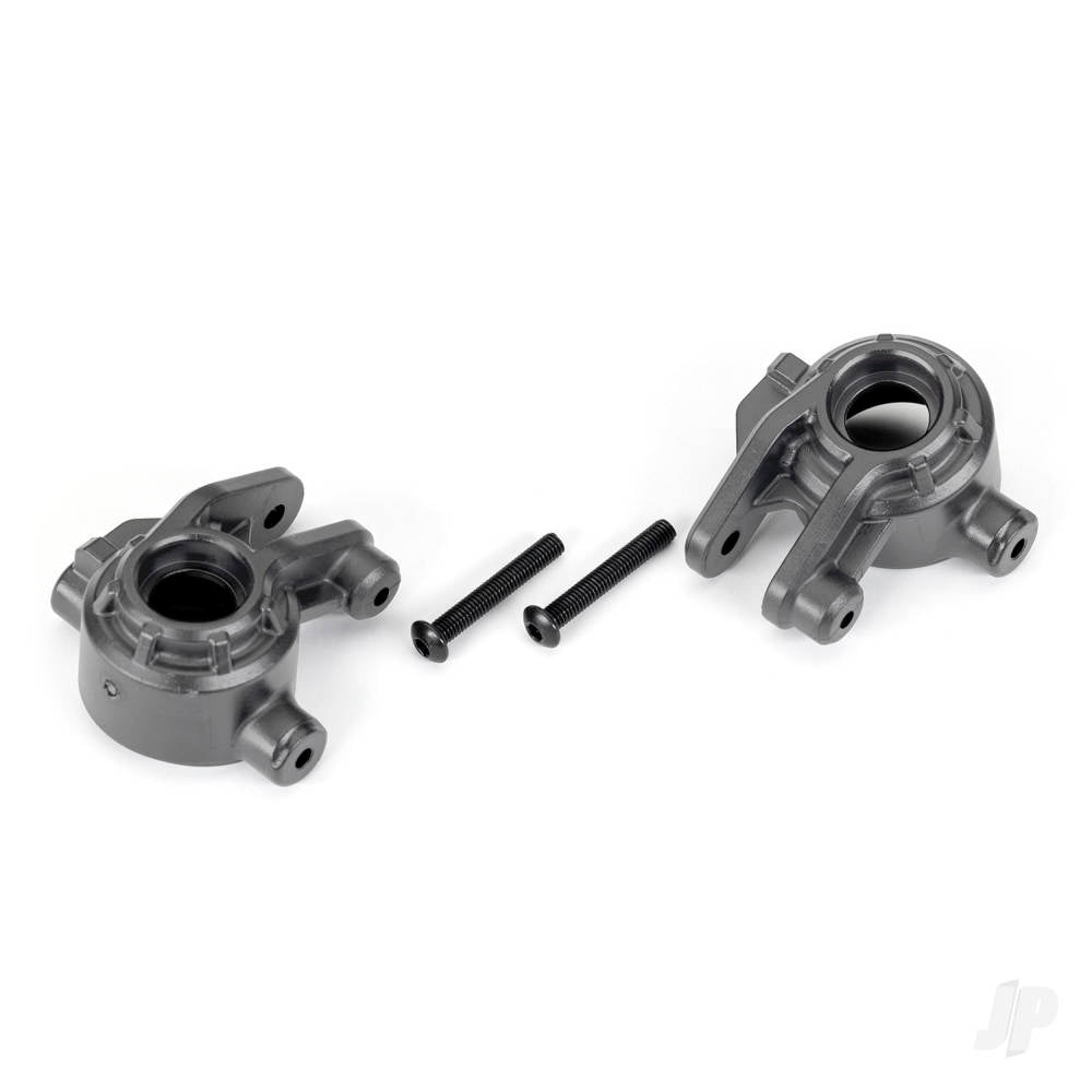 Steering blocks extreme heavy duty gray (left & right)/ 3x20mm BCS (2) (for use with #9080 upgrade kit)