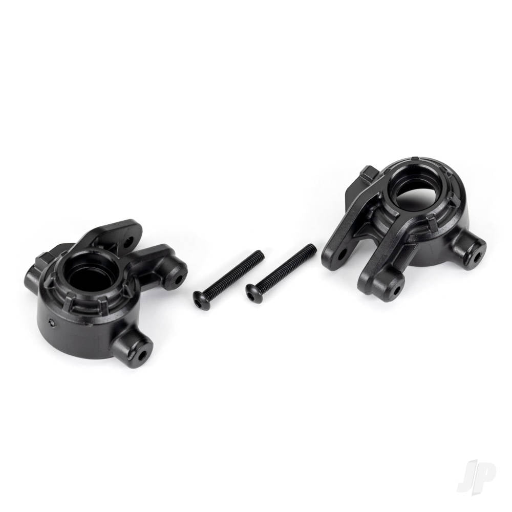 Steering blocks extreme heavy duty black (left & right)/ 3x20mm BCS (2) (for use with #9080 upgrade kit)