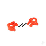 Steering blocks extreme heavy duty orange (left & right)/ 3x20mm BCS (2) (for use with #9080 upgrade kit)