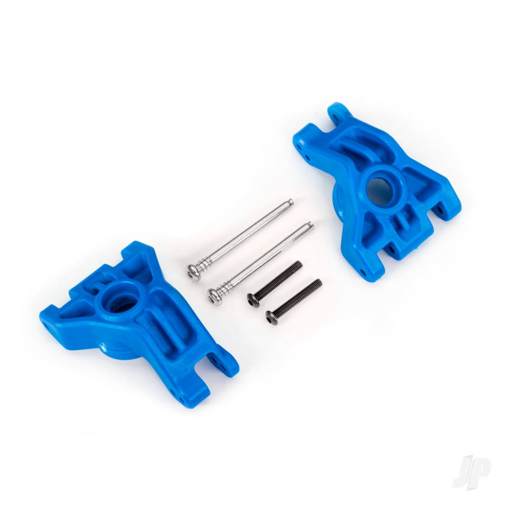 Carriers stub axle rear extreme heavy duty blue (left & right)/ 3x41mm hinge pins (2)/ 3x20mm BCS (2) (for use with #9080 upgrade kit)