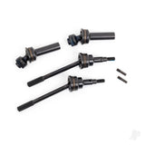 Driveshafts front extreme heavy duty steel-spline constant-velocity with 6mm stub axles (complete assembly) (2) (for use with #9080 upgrade kit)