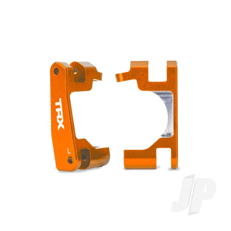 Traxxas Caster blocks (c-hubs) 6061-T6 aluminium (orange-anodised) left & right (for use with #9080 upgrade kit)