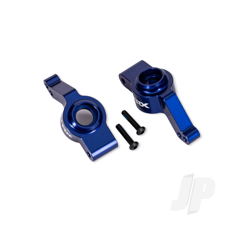 Traxxas Carriers stub axle rear 6061-T6 aluminium left & right (blue-anodised) (for use with #9080 upgrade kit)