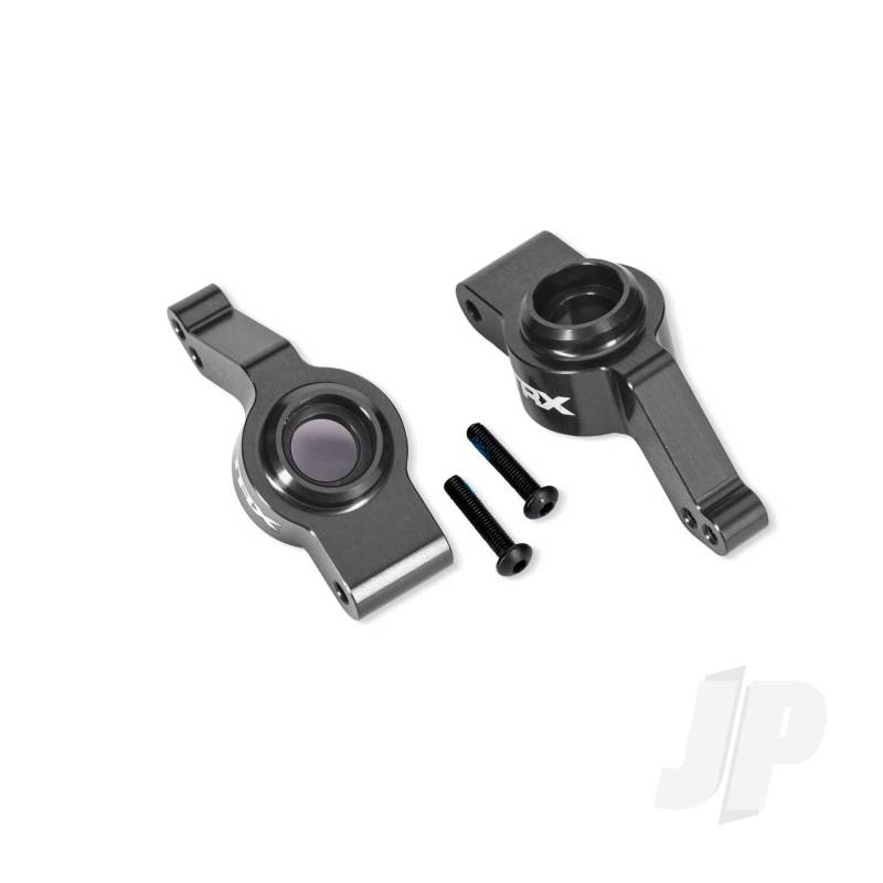 Traxxas Carriers stub axle rear 6061-T6 aluminium left & right (grey-anodised) (for use with #9080 upgrade kit)