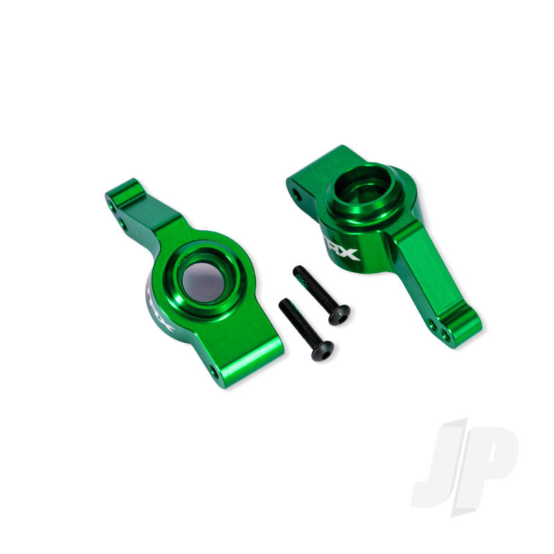 Traxxas Carriers stub axle rear 6061-T6 aluminium left & right (green-anodised) (for use with #9080 upgrade kit)