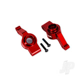 Traxxas Carriers stub axle rear 6061-T6 aluminium left & right (red-anodised) (for use with #9080 upgrade kit)