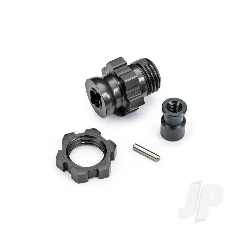 Traxxas Wheel Hub/Nut 17mm Splined Grey