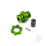 Traxxas Wheel Hub/Nut 17mm Splined Green