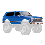 Body Chevrolet Blazer (1972) complete blue (painted) (includes grille side mirrors door handles windshield wipers front & rear bumpers clipless mounting) (requires #8072X inner fenders)