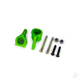 Steering blocks extreme heavy duty green (left & right)/ 3x26mm hinge pins (2)/ 3x15mm BCS (2) (for use with #9180 9181 9182 upgrade kit)