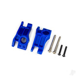 Carriers stub axle rear extreme heavy duty blue (left & right)/ 3x31mm hinge pins (2)/ 3x18mm BCS (2) (for use with #9180 9181 9182 upgrade kit)