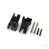 Carriers stub axle rear extreme heavy duty black (left & right)/ 3x31mm hinge pins (2)/ 3x18mm BCS (2) (for use with #9180 9181 9182 upgrade kit)