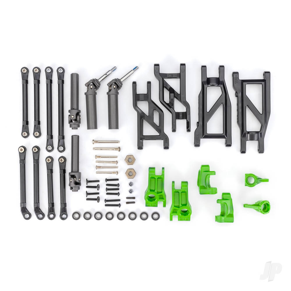 Outer Driveline & Suspension Upgrade Kit extreme heavy duty green (fits Rustler 2WD or Stampede 2WD)