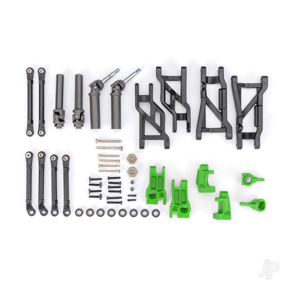 Outer Driveline & Suspension Upgrade Kit extreme heavy duty green (fits Slash 2WD)