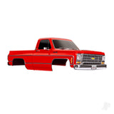 Body Chevrolet K10 Truck (1979) complete red (painted decals applied) (includes grille side mirrors door handles windshield wipers & clipless mounting) (requires #9288 inner fenders)