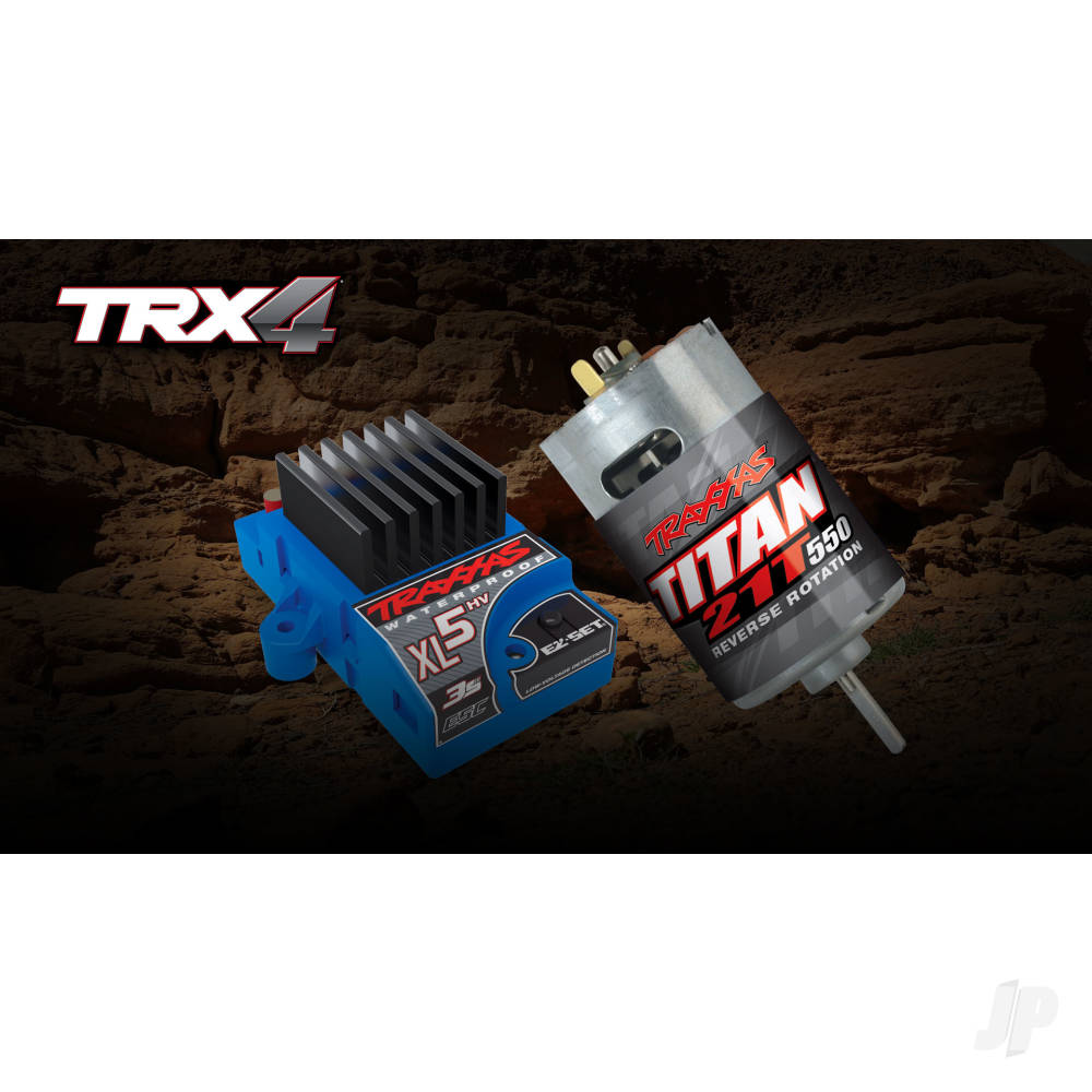 Traxxas TRX-4 1979 Ford F-150 1:10 4WD Electric RTE Scale & Trail Crawler - Black (+ TQ 2-ch/XL-5 HV Titan 550/Clipless Body)