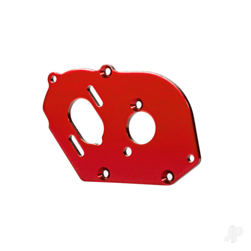 Plate motor 6061-T6 aluminium (red-anodised) (4mm thick)/ 3x10mm CS with split and flat washer (2)