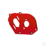 Plate motor 6061-T6 aluminium (red-anodised) (4mm thick)/ 3x10mm CS with split and flat washer (2)