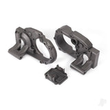 Gearbox halves left & right/ differential cover (charcoal gray)