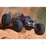 Traxxas Sledge Belted 1:8 4WD Brushless Electric Monster Truck Blue (+ TQi 2-ch TSM VXL-6S Belted)