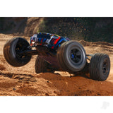 Traxxas Sledge Belted 1:8 4WD Brushless Electric Monster Truck Blue (+ TQi 2-ch TSM VXL-6S Belted)