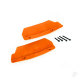 Mud guards rear orange (left and right) / 3x15 CCS (2)
