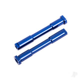 Bellcrank posts steering (aluminium blue-anodised)