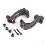 Caster blocks (c-hubs) 6061-T6 aluminium (dark titanium-anodised) left & right/ kingpin bushings (4)