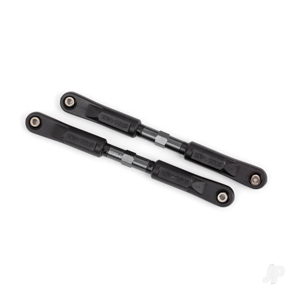 Camber links front Sledge (Tubes dark titanium-anodised 7075-T6 aluminium stronger than titanium) (117mm) (2)/ rod ends assembled with steel hollow balls (4)/ aluminium wrench 8mm (1)