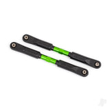 Camber links front Sledge (Tubes green-anodised 7075-T6 aluminium stronger than titanium) (117mm) (2)/ rod ends assembled with steel hollow balls (4)/ aluminium wrench 8mm (1)